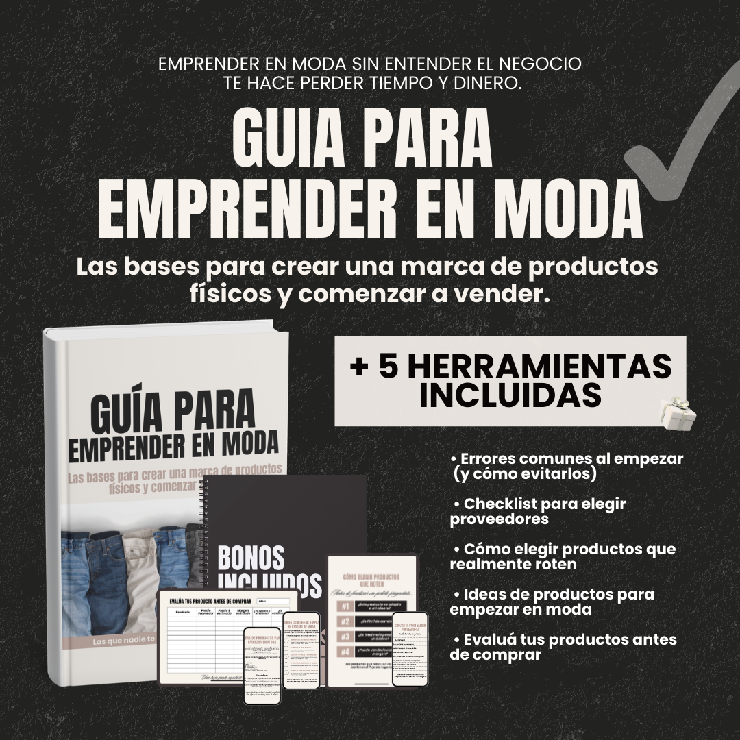 Guía para Emprender en Moda